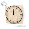 Plaque de fil d&#39;horloge murale en bois